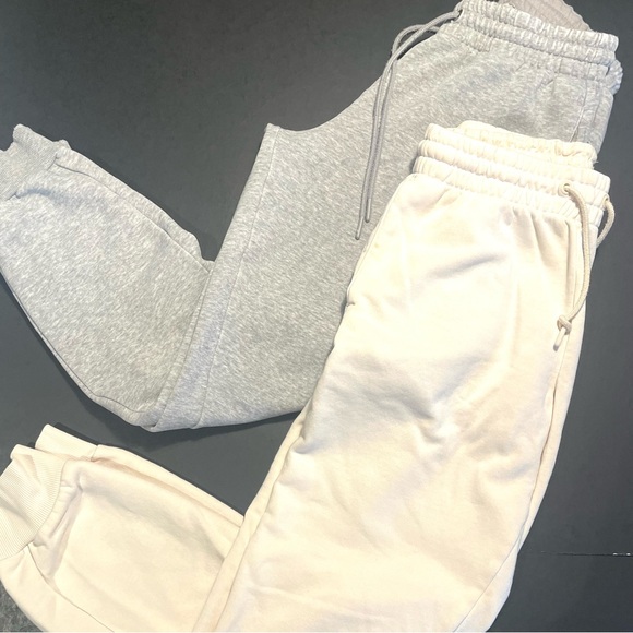 Adidas woman’s joggers 
Light Gray and Cream Joggers XS - Picture 2 of 9